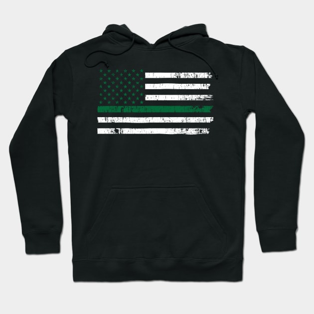 St Patricks Vintage Irish USA Flag T-Shirt Hoodie by bbreidenbach